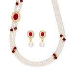 Thumbnail for J Pearls Prominent 2 String Necklace Set - Real Pearl Jewelry - Distacart