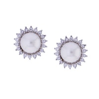 Thumbnail for J Pearls Navya Earrings Studs - Real Pearl Jewelry - Distacart