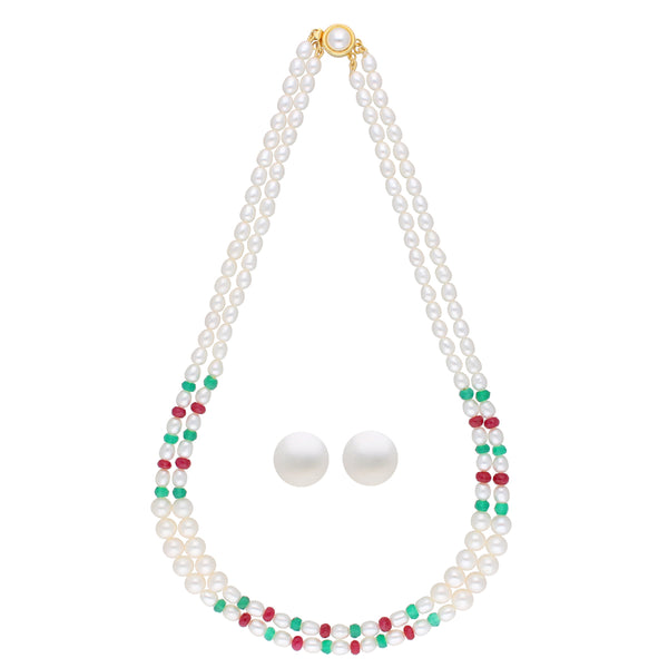J Pearls Tremendous Pearl Set - Real Pearl Jewelry - Distacart