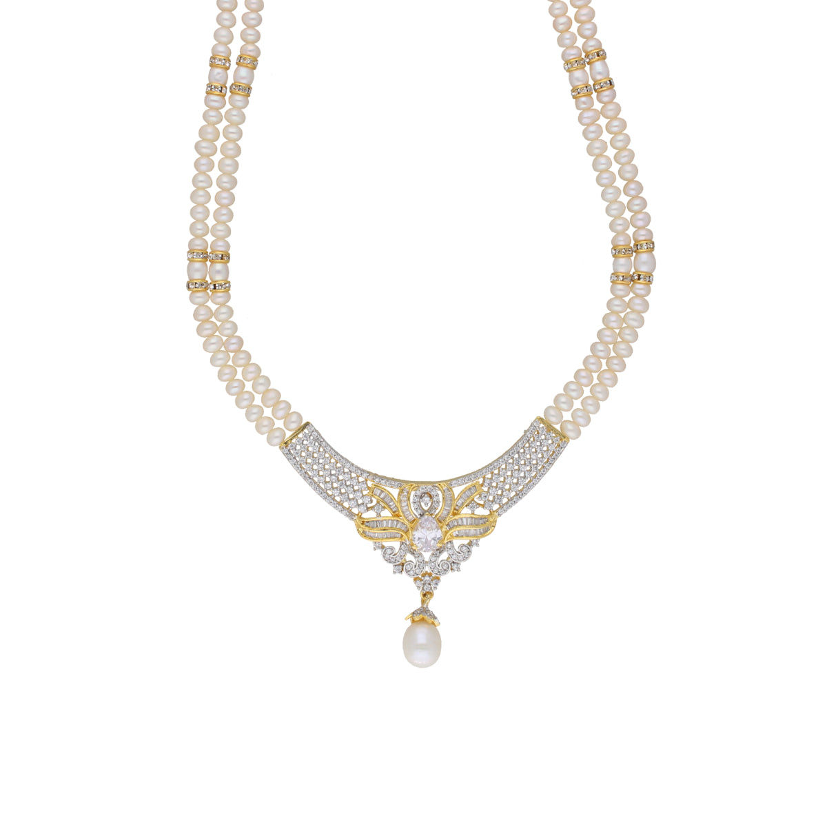 J Pearls Mesmerizing Pearl Necklace - Real Pearl Jewelry - Distacart