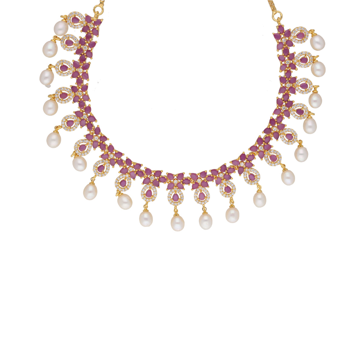 J Pearls Alluring Pearl Necklace - Real Pearl Jewelry - Distacart