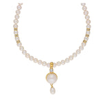 Thumbnail for J Pearls Elegant Single Drop Pearl Set - Real Pearl Jewelry - Distacart
