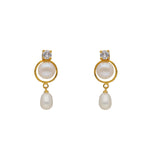 Thumbnail for J Pearls Elegant Single Drop Pearl Set - Real Pearl Jewelry - Distacart
