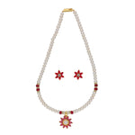 Thumbnail for J Pearls Abdhija 1 Line Pearl Sets - Real Pearl Jewelry - Distacart