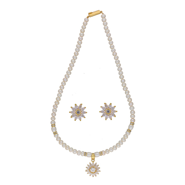 J Pearls Anahita 1 Line Pearl Sets - Real Pearl Jewelry - Distacart