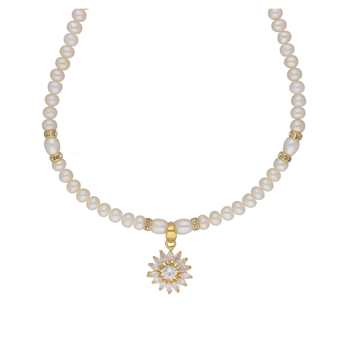 J Pearls Anahita 1 Line Pearl Sets - Real Pearl Jewelry - Distacart