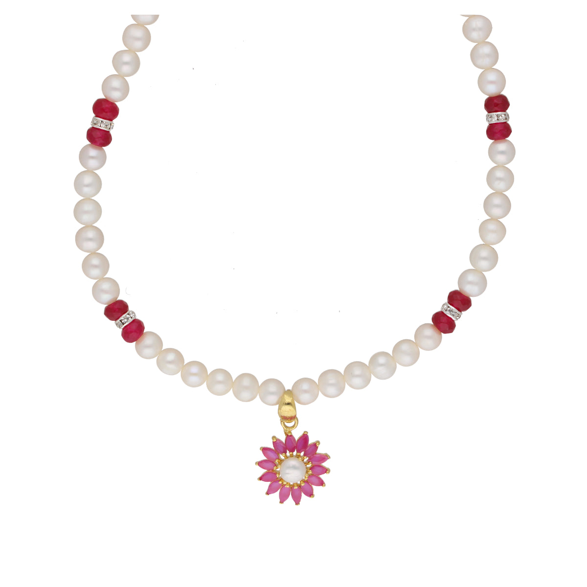 J Pearls Navishka 1 Line Pearl Sets - Real Pearl Jewelry - Distacart