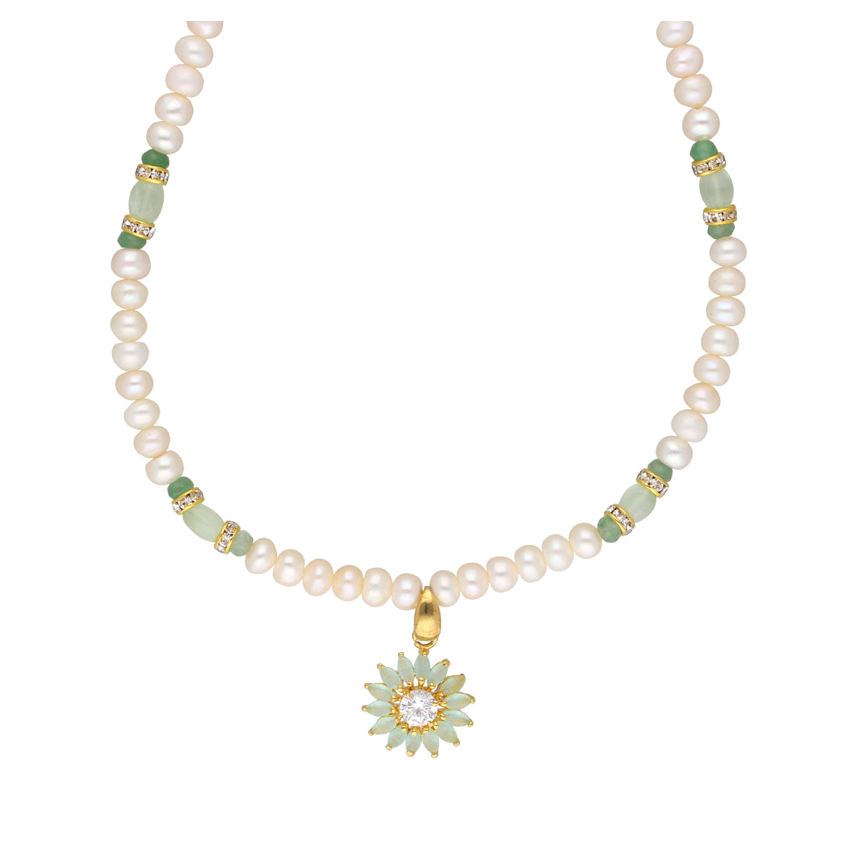 J Pearls Babita 1 Line Pearl Sets - Real Pearl Jewelry - Distacart