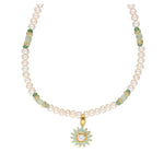 Thumbnail for J Pearls Babita 1 Line Pearl Sets - Real Pearl Jewelry - Distacart