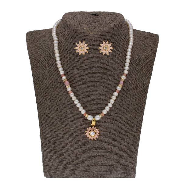 J Pearls Dhavni 1 Line Pearl Sets - Real Pearl Jewelry - Distacart