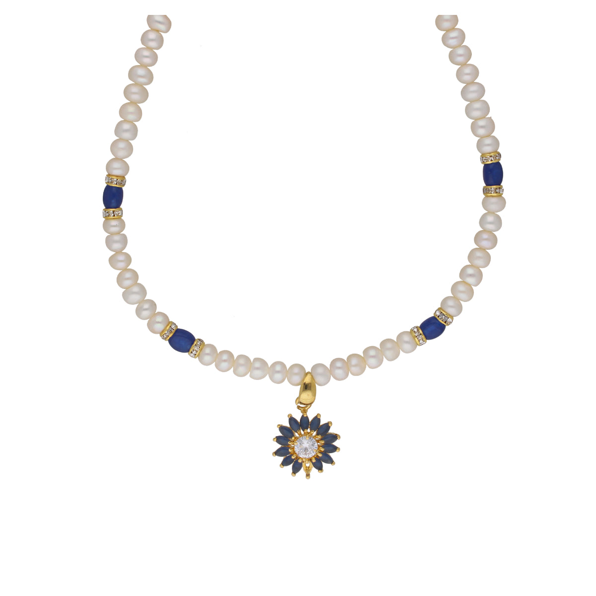 J Pearls Eeshika 1 Line Pearl Sets - Real Pearl Jewelry - Distacart