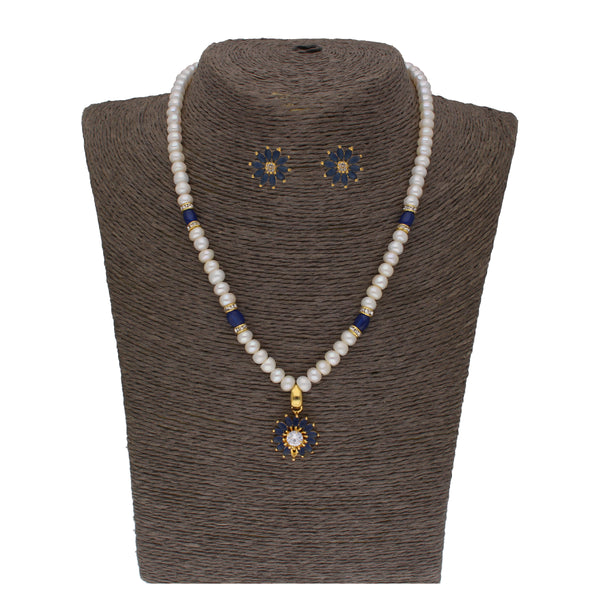 J Pearls Eeshika 1 Line Pearl Sets - Real Pearl Jewelry - Distacart