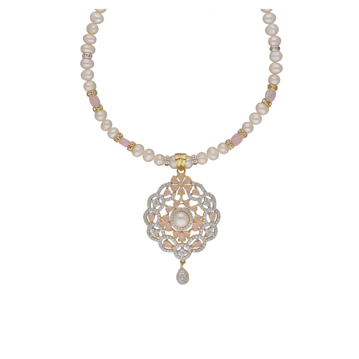 J Pearls Hemal 1 Line Pearl Sets - Real Pearl Jewelry - Distacart