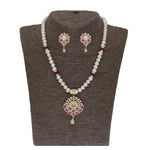 Thumbnail for J Pearls Fatehjit 1 Line Pearl Sets - Real Pearl Jewelry - Distacart