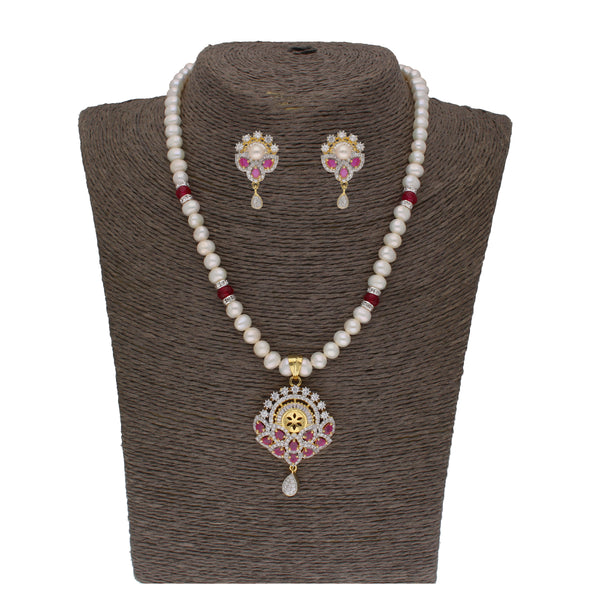 J Pearls Fatehjit 1 Line Pearl Sets - Real Pearl Jewelry - Distacart