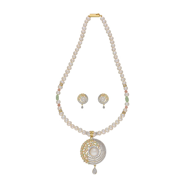 J Pearls Baani 1 Line Pearl Sets - Real Pearl Jewelry - Distacart
