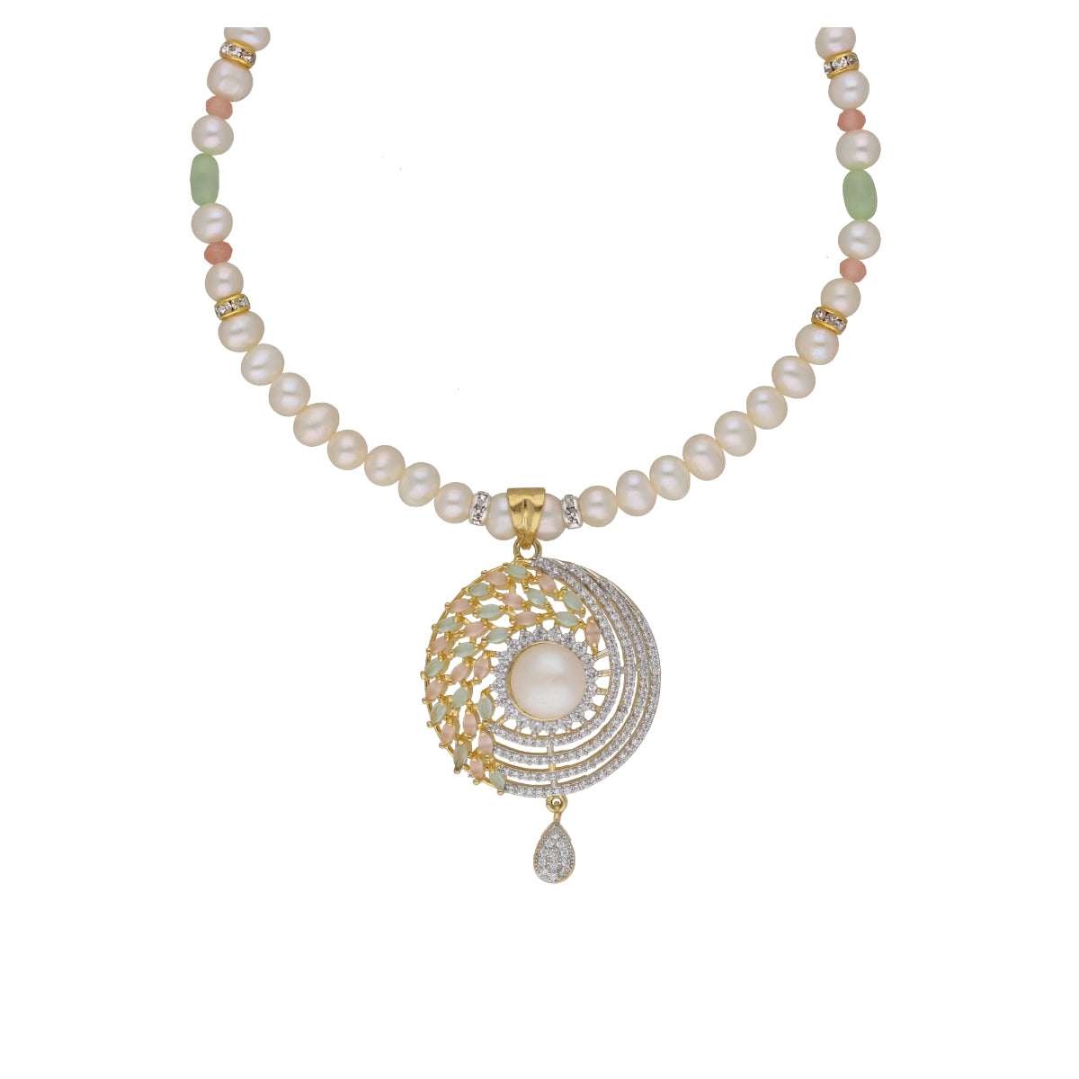 J Pearls Baani 1 Line Pearl Sets - Real Pearl Jewelry - Distacart