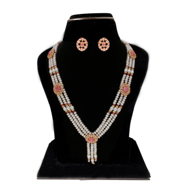 J Pearls Eva 3 Lines Pearl Sets - Real Pearl Jewelry - Distacart