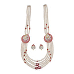 Thumbnail for J Pearls Abarna 5 Lines Pearl Sets - Real Pearl Jewelry - Distacart