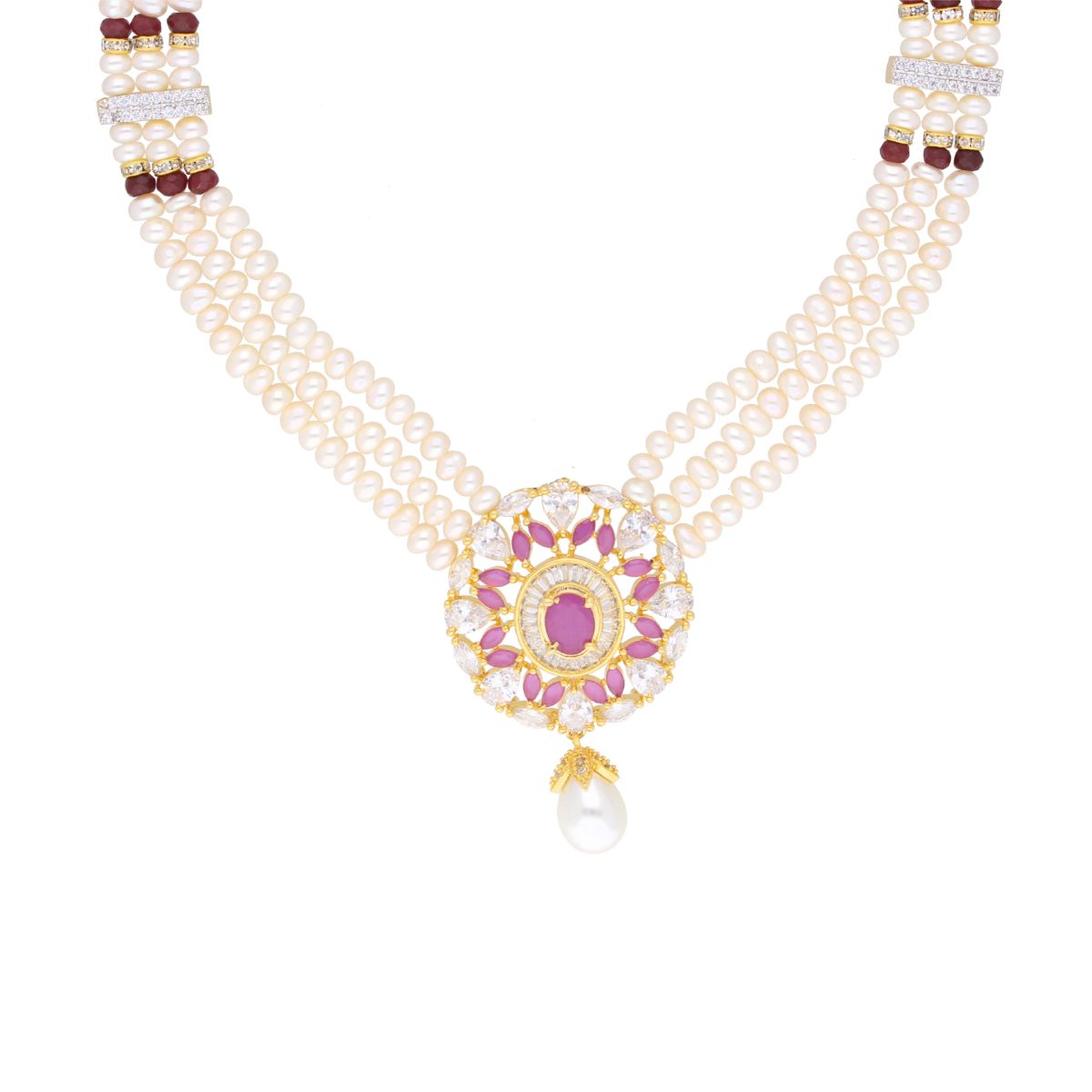 J Pearls Iditri Pearl Set - Real Pearl Jewelry - Distacart