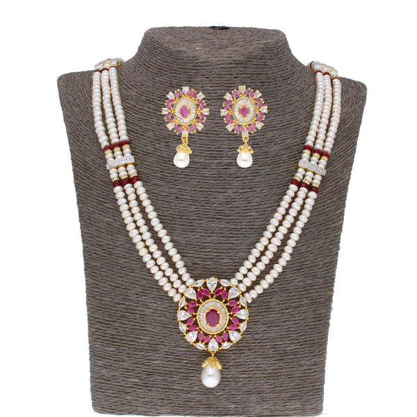 J Pearls Iditri Pearl Set - Real Pearl Jewelry - Distacart