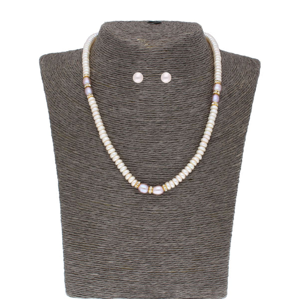 J Pearls Camundi 1 Line Pearl Set - Real Pearl Jewelry - Distacart