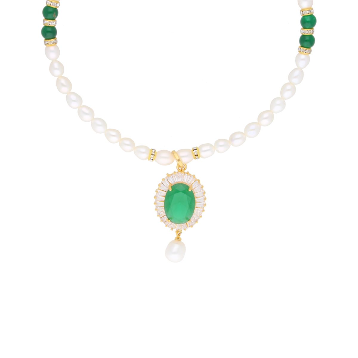 J Pearls Dharti Pearl Set - Real Pearl Jewelry - Distacart