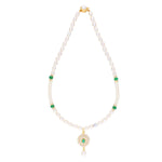 Thumbnail for J Pearls Eeshika Pearl Set - Real Pearl Jewelry - Distacart