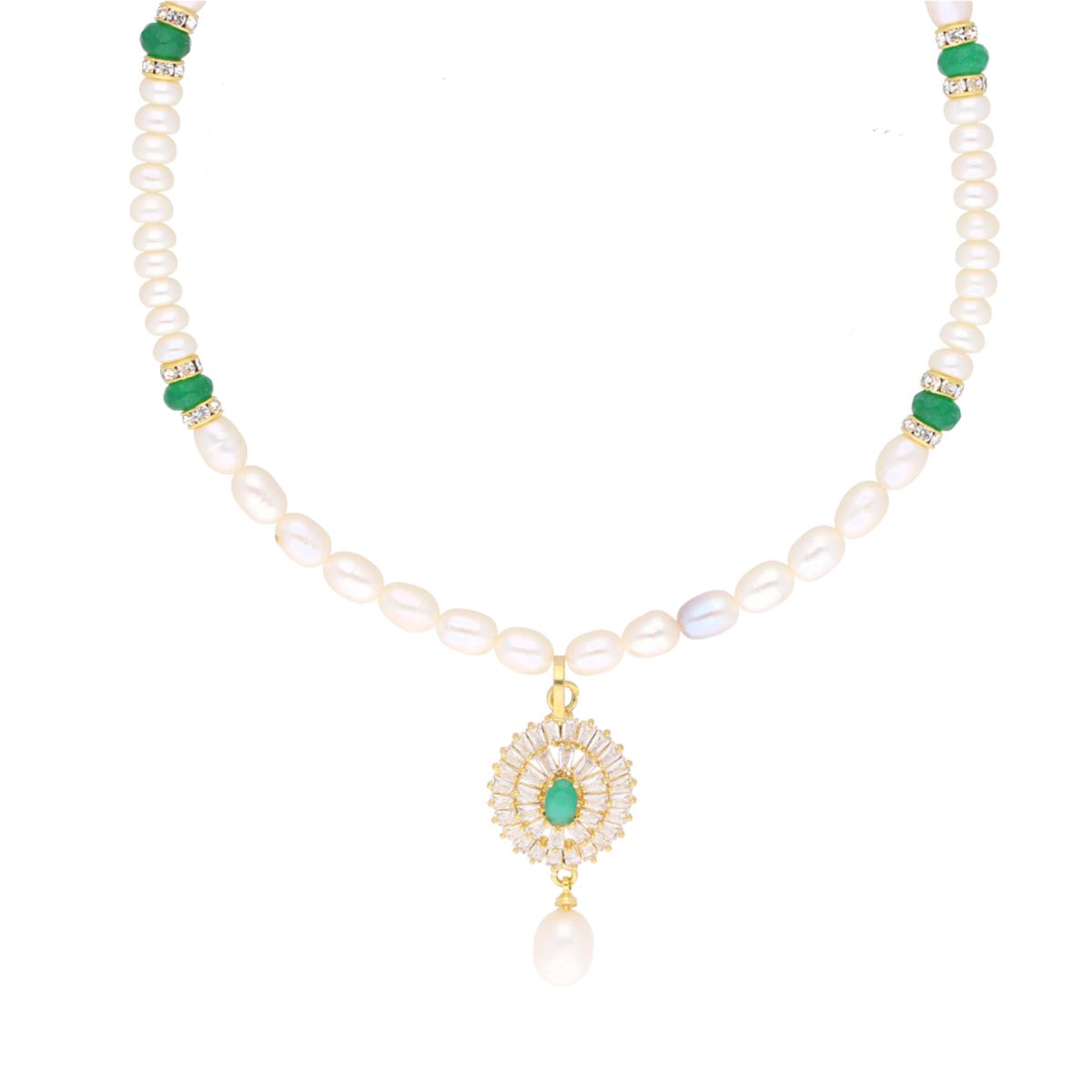 J Pearls Eeshika Pearl Set - Real Pearl Jewelry - Distacart