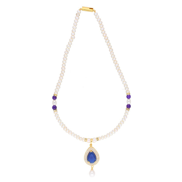 J Pearls Jaanvi Pearl Set - Real Pearl Jewelry - Distacart