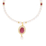Thumbnail for J Pearls Navishka Pearl Set - Real Pearl Jewelry - Distacart