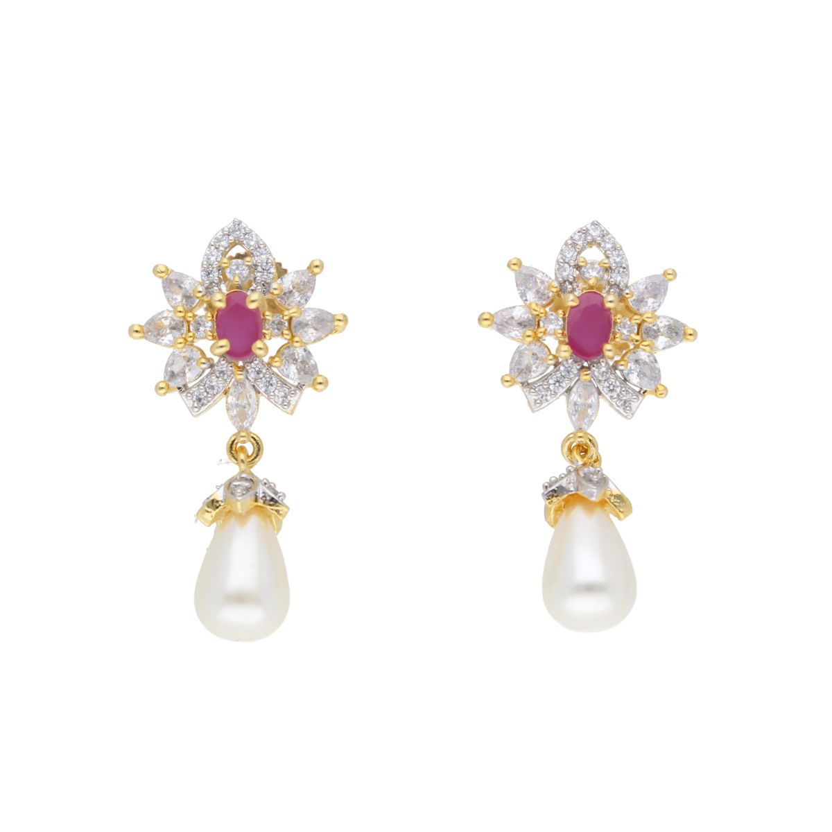 J Pearls Anahita Pearl Set - Real Pearl Jewelry - Distacart