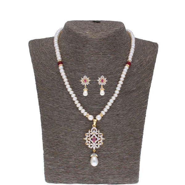 J Pearls Anahita Pearl Set - Real Pearl Jewelry - Distacart