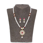 Thumbnail for J Pearls Abdhija Pearl Set - Real Pearl Jewelry - Distacart