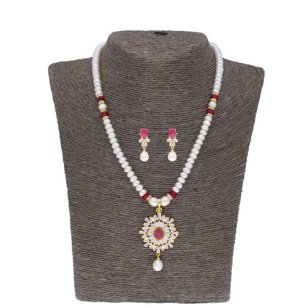 J Pearls Abdhija Pearl Set - Real Pearl Jewelry - Distacart