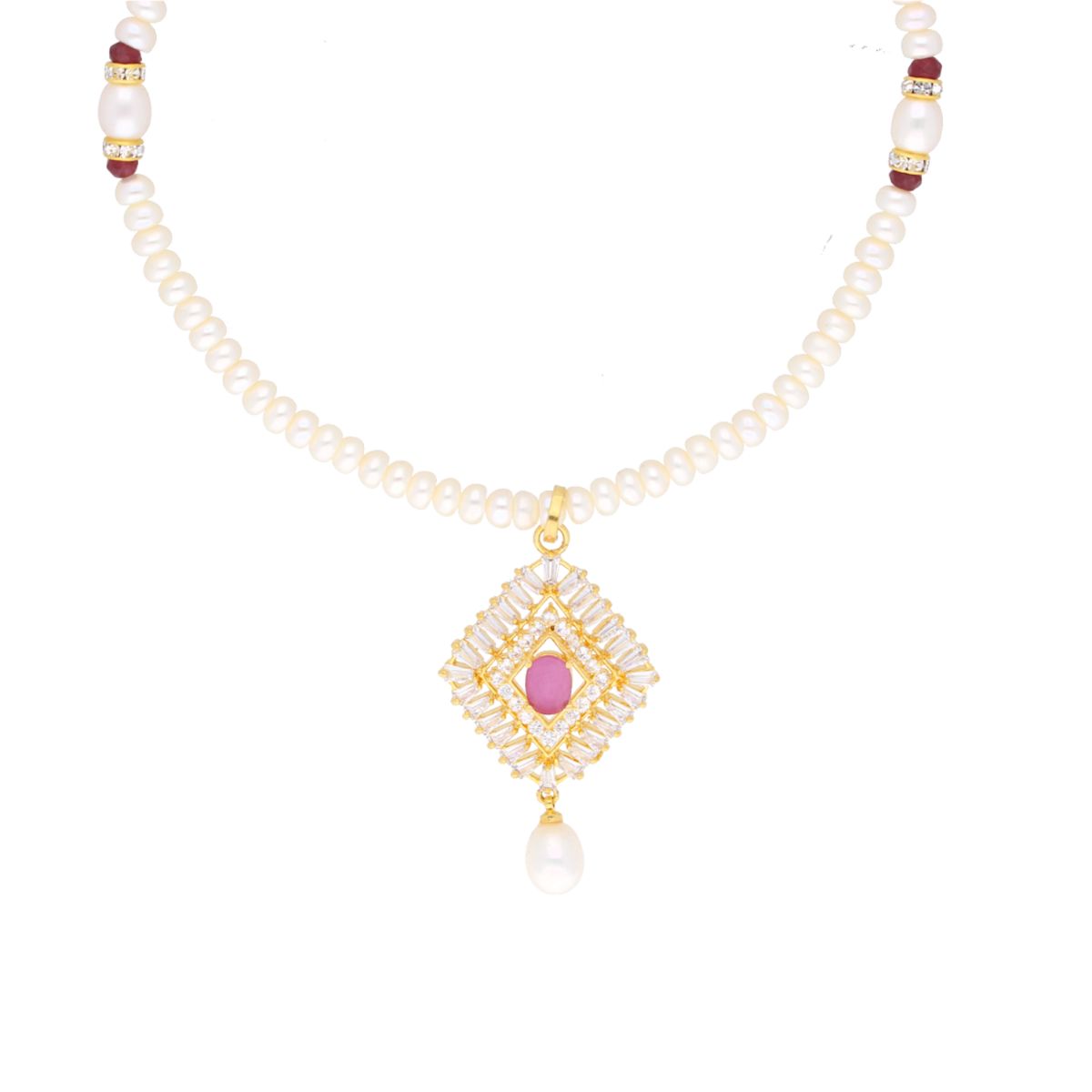 J Pearls Cancala Pearl Set - Real Pearl Jewelry - Distacart