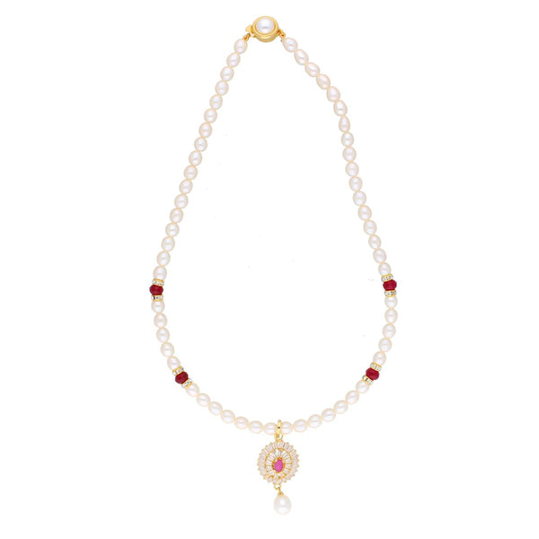 J Pearls Haarshini Pearl Set - Real Pearl Jewelry - Distacart