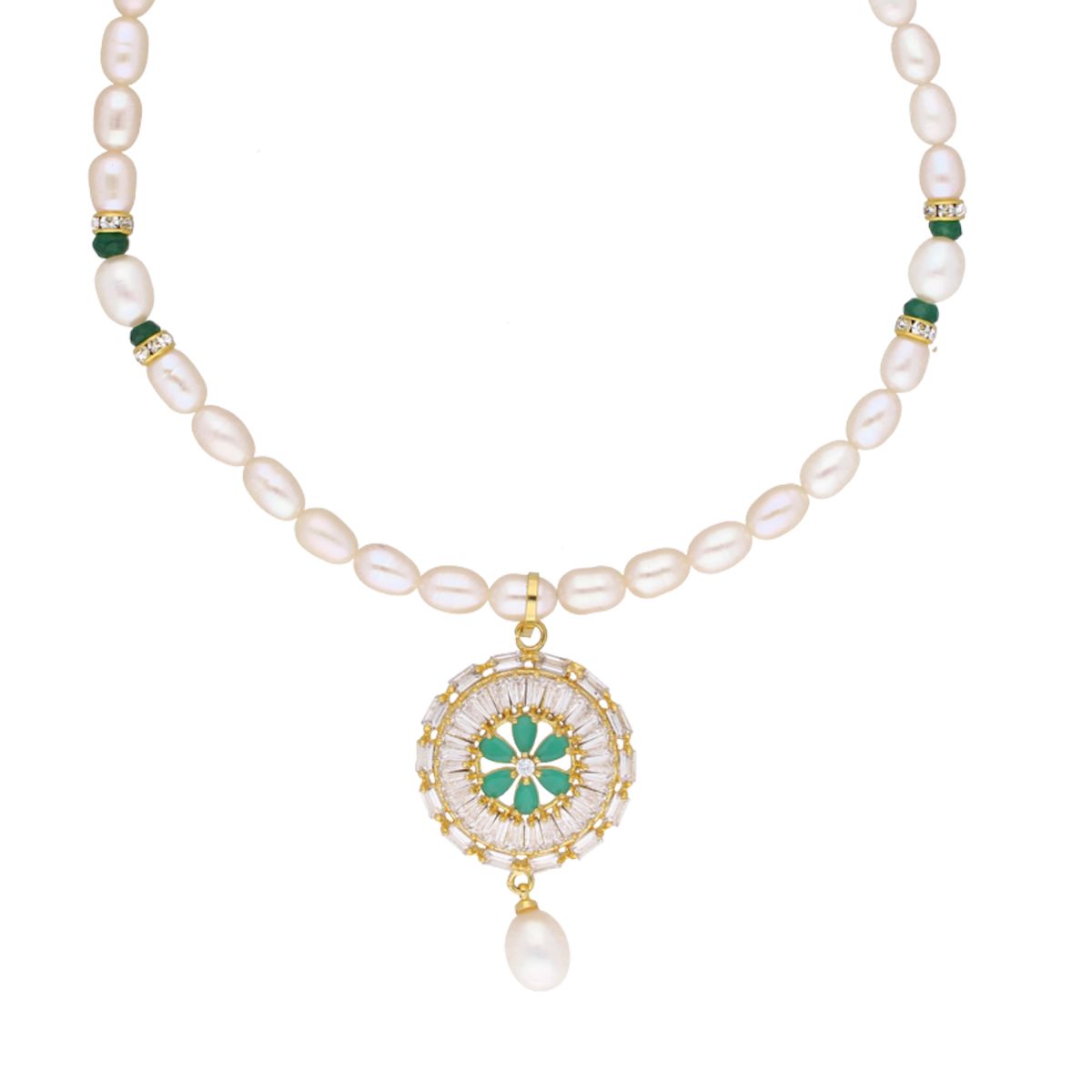 J Pearls Theertha Pearl Set - Real Pearl Jewelry - Distacart