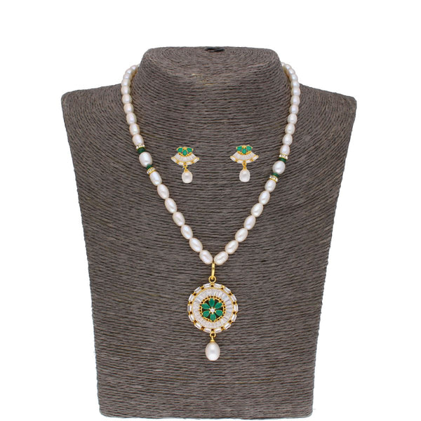 J Pearls Theertha Pearl Set - Real Pearl Jewelry - Distacart