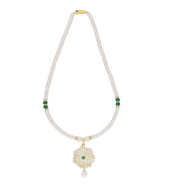 J Pearls Yashvi Pearl Set - Real Pearl Jewelry - Distacart