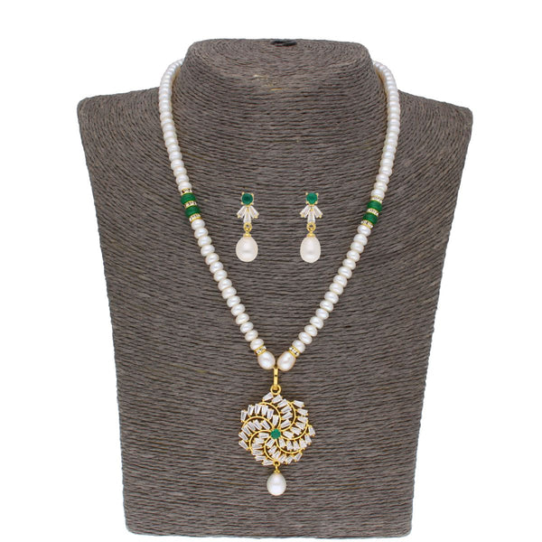 J Pearls Yashvi Pearl Set - Real Pearl Jewelry - Distacart