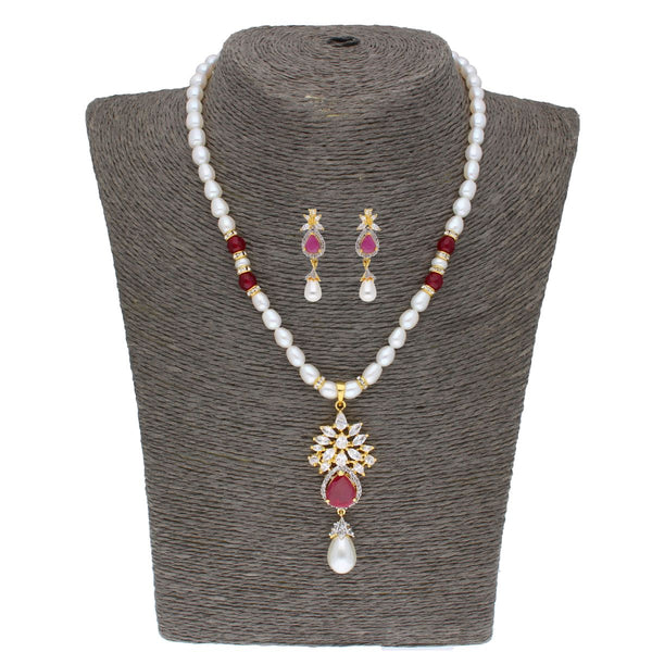 J Pearls Navishka Pearl Set - Real Pearl Jewelry - Distacart