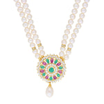 Thumbnail for J Pearls Abeedha Pearl Set - Real Pearl Jewelry - Distacart