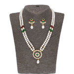 Thumbnail for J Pearls Abeedha Pearl Set - Real Pearl Jewelry - Distacart