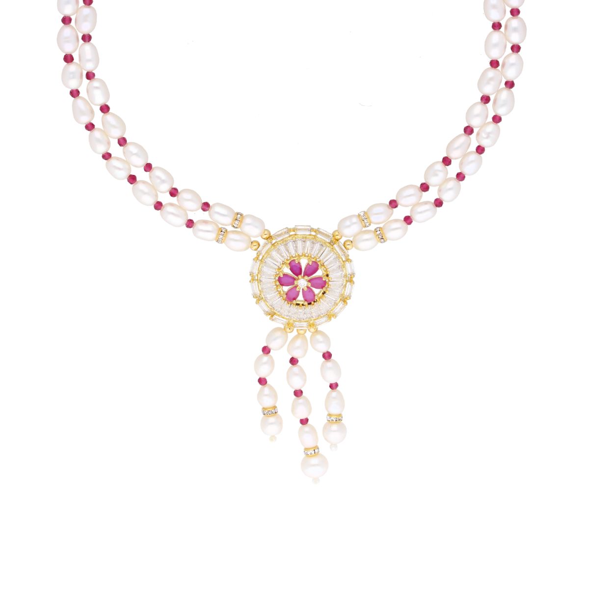 J Pearls Candalini Pearl Set - Real Pearl Jewelry - Distacart