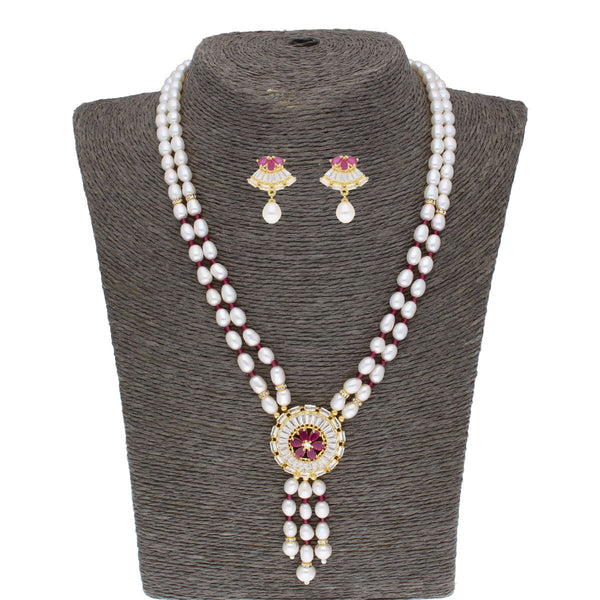J Pearls Candalini Pearl Set - Real Pearl Jewelry - Distacart