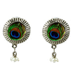 Thumbnail for Mominos Fashion Johar Kamal Oxidised Silver-Plated Brass Finish Long Necklace For Women (Silver) - Distacart