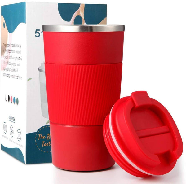 Wosta Insulated Travel Coffee Mug Tumbler 2.0 - 510ml (Red) - Distacart