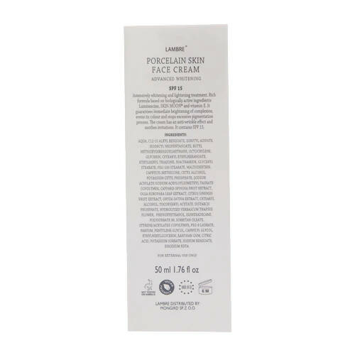 Lambre Porcelain Skin Face Cream Advanced Lightening - Distacart