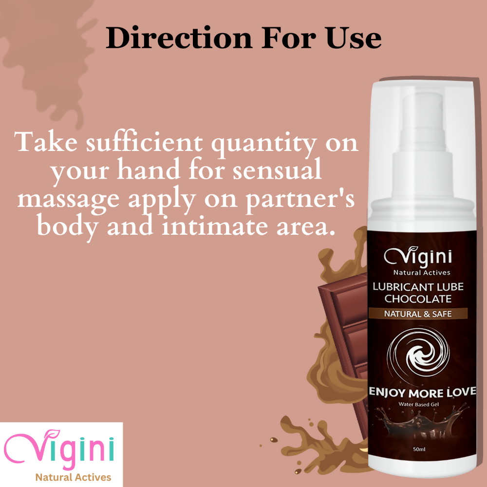 Vigini Intimate Chocolate Lubricant Personal Lube Water Based Gel - Distacart